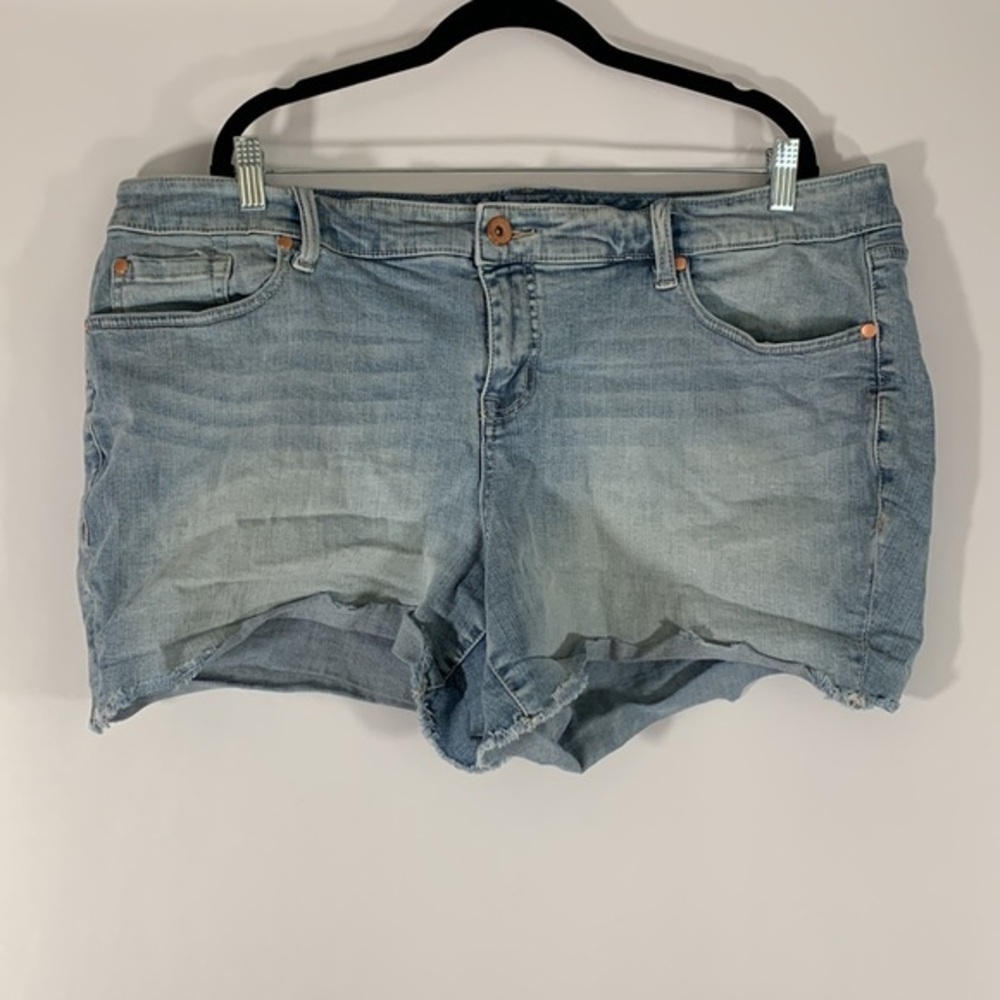 Torrid Light Blue Denim Jean Short Shorts